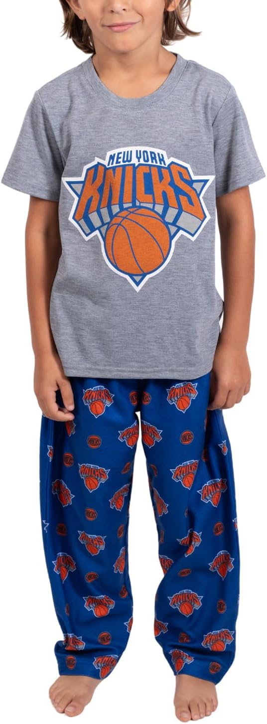 Ultra Game Youth NBA Official 2-Piece PJs Lounge Pants & Tee Set