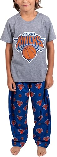 Miniatura 10 de Ultra Game Conjunto de pijama oficial de la NBA de 2 piezas con camiseta y pantalones de descanso para jóvenes
