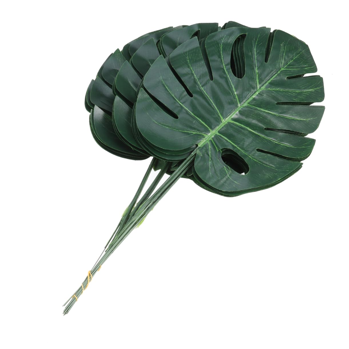 PRETYZOOM 60pezzi Foglie Artificiale Monstera Verde Da Decorazioni Per Casa e Giardino Atmosfera Tropicale Autentica Per Composizioni Floreali e Feste