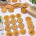 FYSUIMU 28 Pcs Wooden Sobriety Coin Set Recovery Sobriety One Year Medallion Anniversary Chip with Linen Pockets for Alcoholics Addiction Recovery Reward