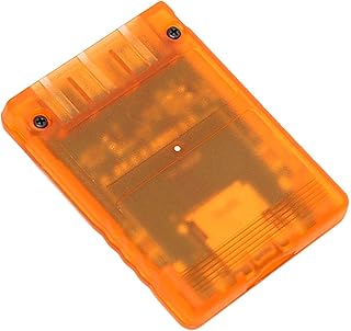 MX4SIO SIO2SD Memory, Hand Made Stable TF Card Adapter PS2 Memory Card Replacement Reader for Transparent White (Orange)