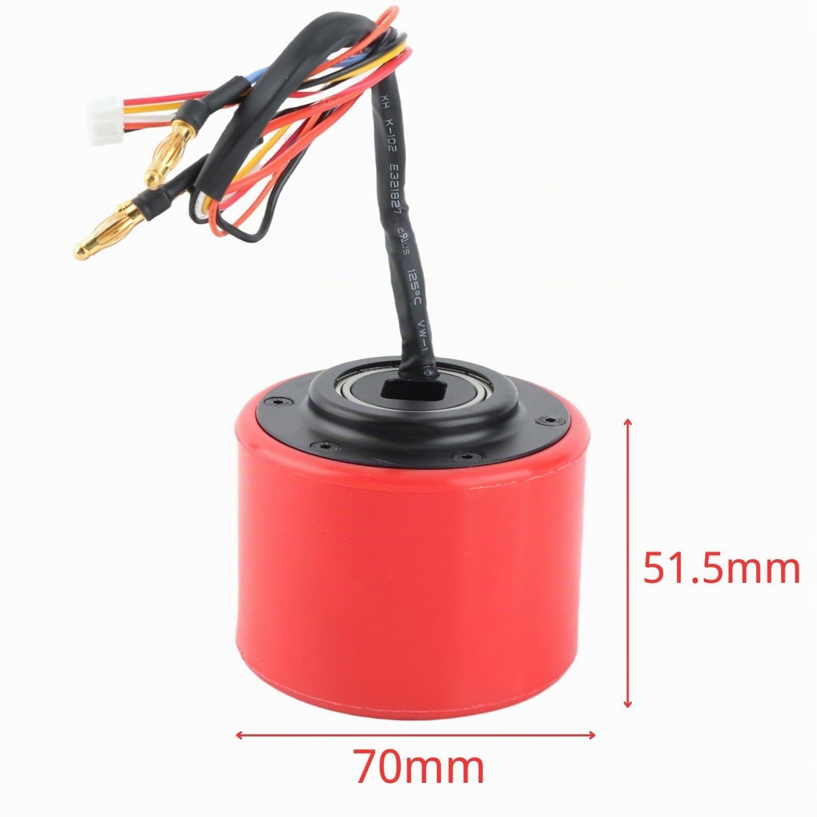 MAGT Roue Moteur de Moyeu de Skateboard Électrique, 70mm 150W 24V 36V Roue de Moteur de Moyeu Sans Balai pour Longboard Électrique DIY Mini Scooter