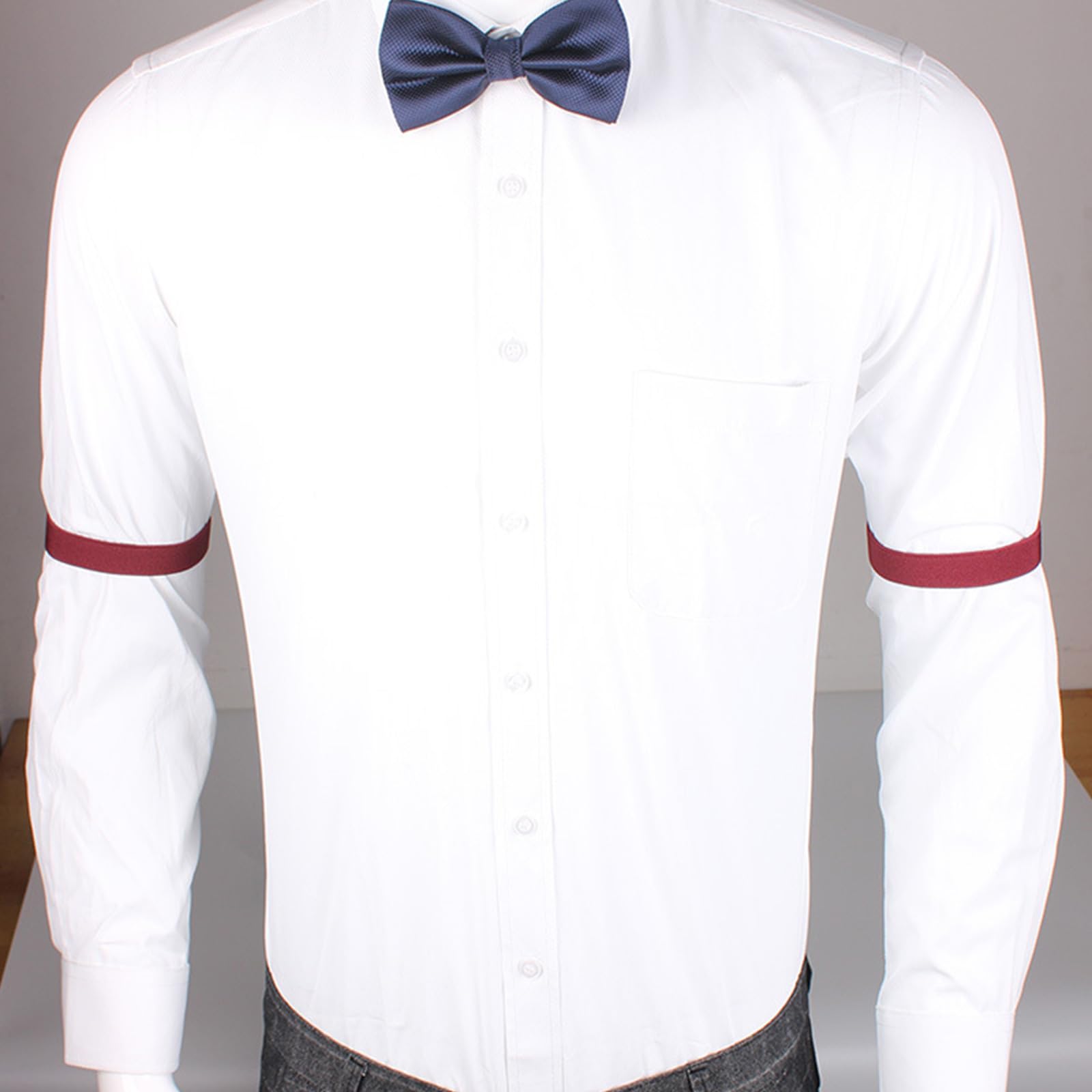 Business-Hemdärmel, Halter, Hemd, Ärmelhalter für Hochzeit, Hemd, Ärmel, Befestigungsgürtel, elastische Ärmelhalter, Hemdarmband