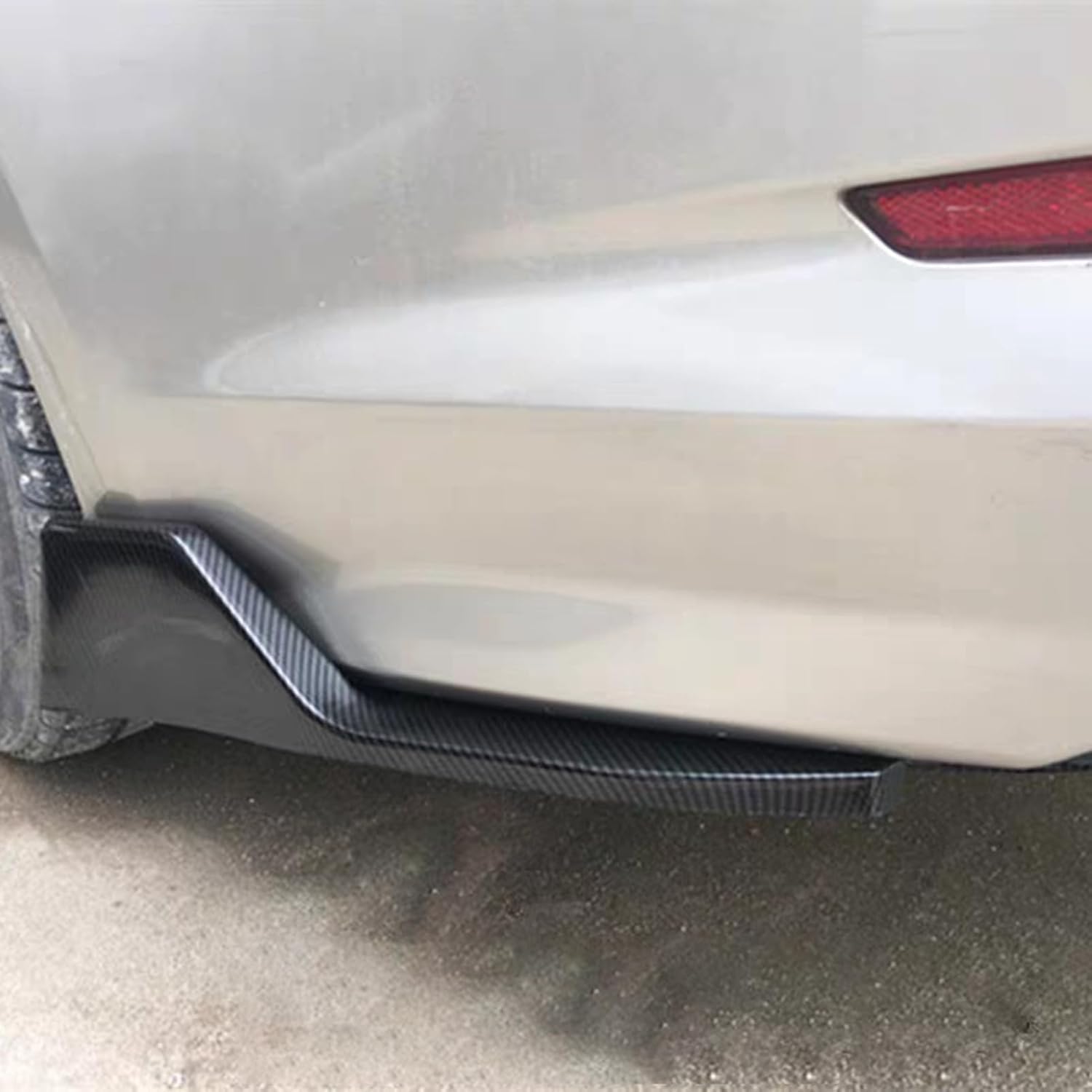 2 Pezzi Diffusore Posteriore per BMW i4 G26 2021 to 2025, Spoiler Posteriore, Sportivo Divisore Paraurti, Aerodinamico Deflettore Posteriore