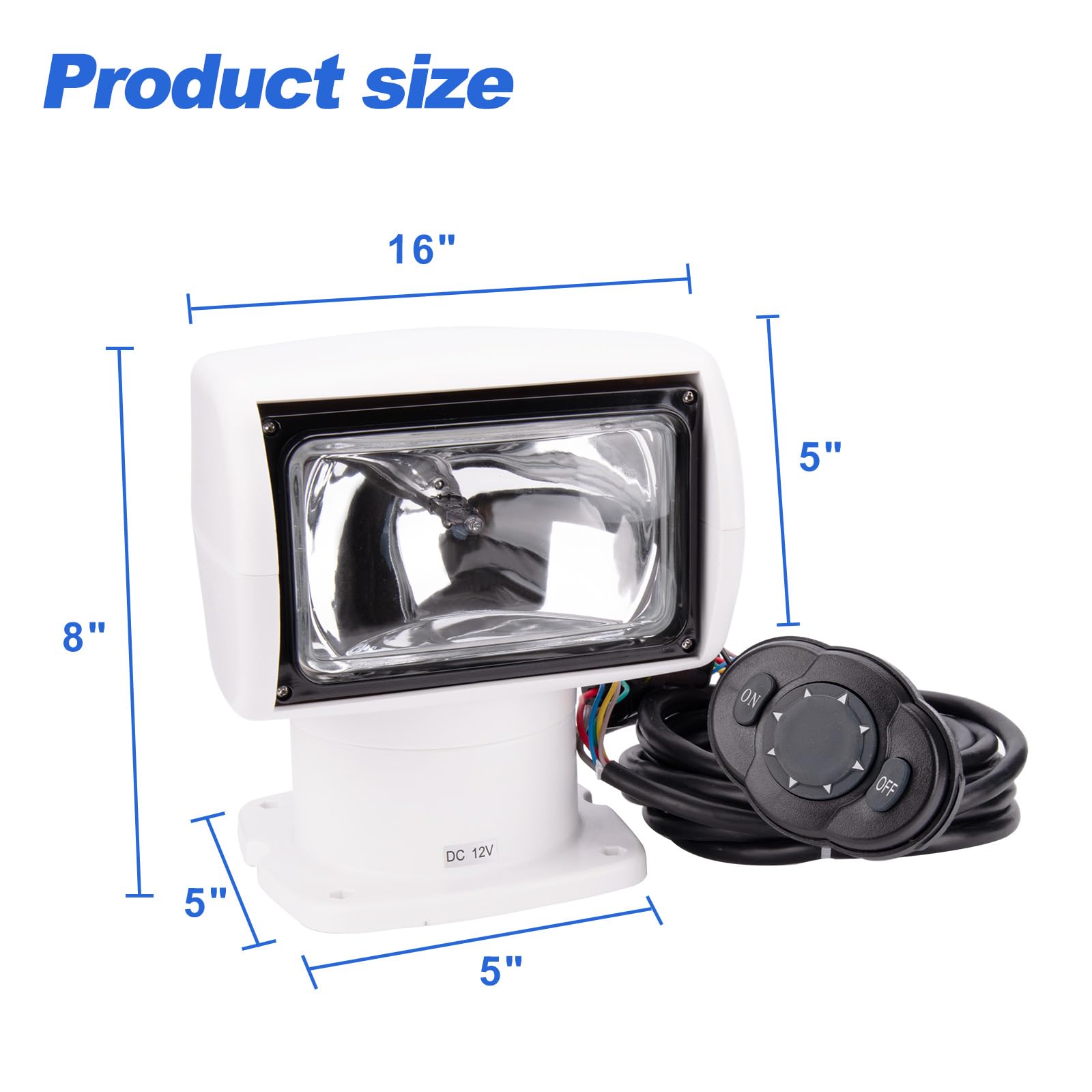 Amazon.co.jp: NEWMAIX 12V 100W 2500LM 360°回転リモコン