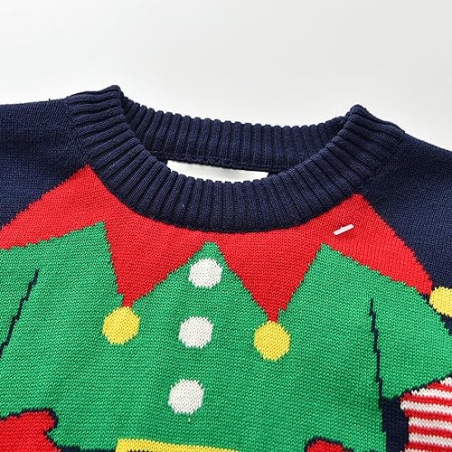 Infant Boy Girl Christmas Cartoon Sweater Fall/Winter Sweater Cute Cartoon Print Long Sleeve Tops Baby Girl Clothes4