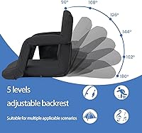 Vista 3 de Easy Carry Heated Foldable Chair with 3 Heat Setting Small Outdoor Seat Easy to Use for Camping Sports Event