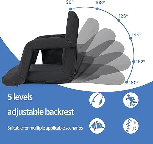 Miniatura 9 de Easy Carry Heated Foldable Chair with 3 Heat Setting Small Outdoor Seat Easy to Use for Camping Sports Event