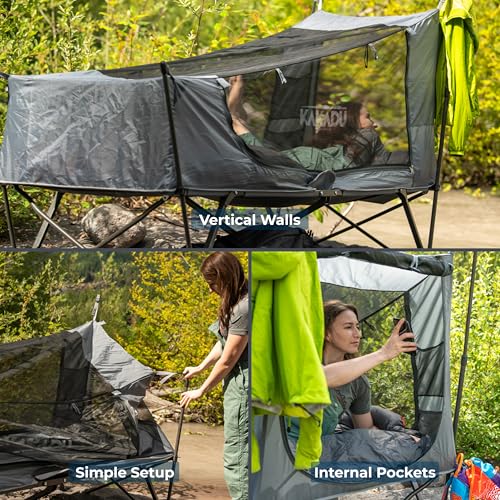 Carpa Kakadu Camping 1 Persona Plegable Compacta miniatura 4