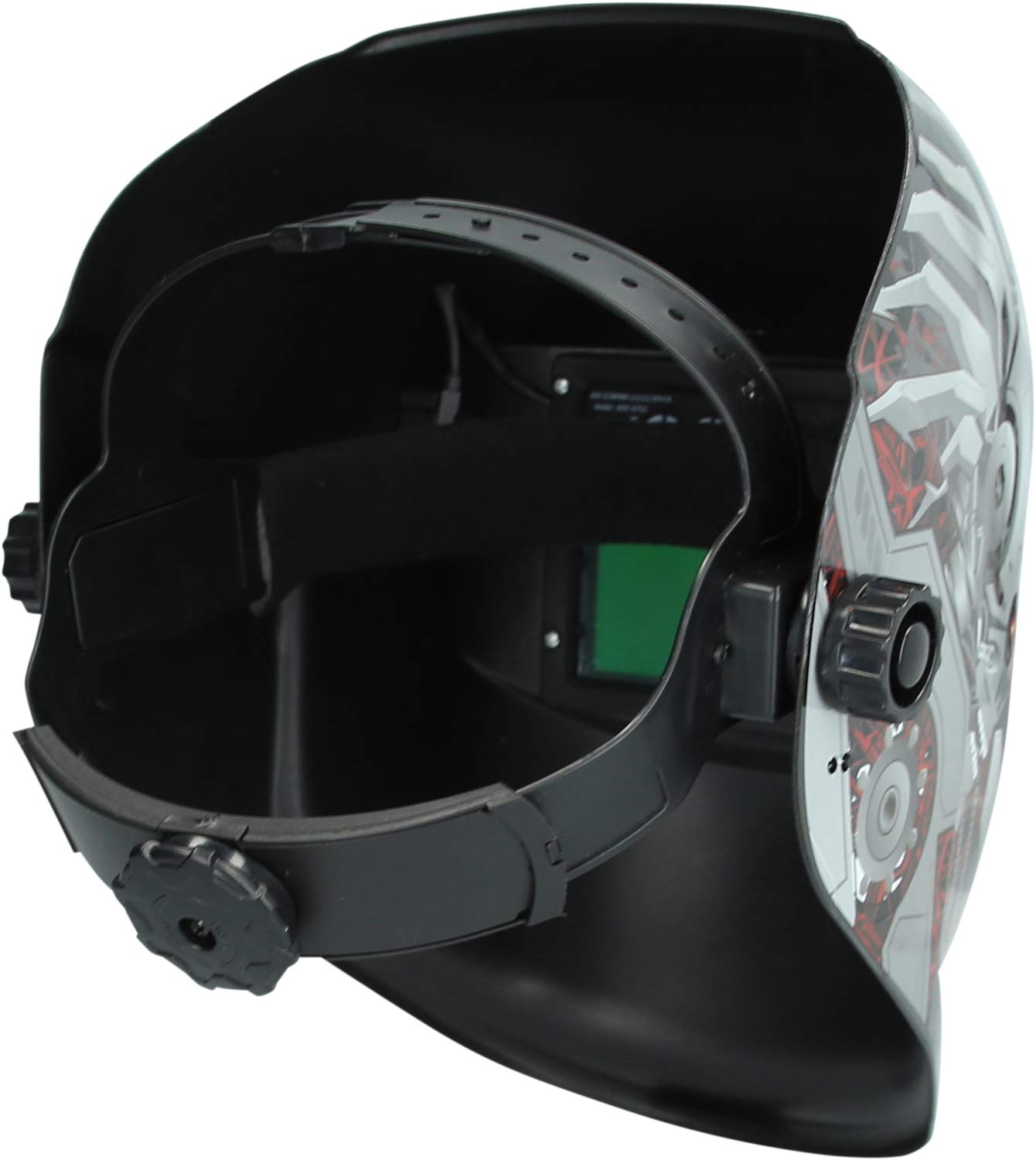 KS Tools 310.0195 Schweißer-Schutzhelm, Steel-Design