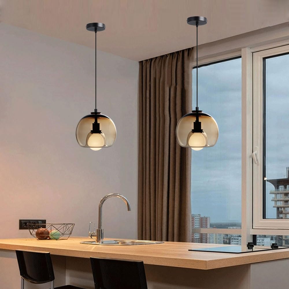 Lampada a sospensione regolabile in altezza, stile industriale nordico
