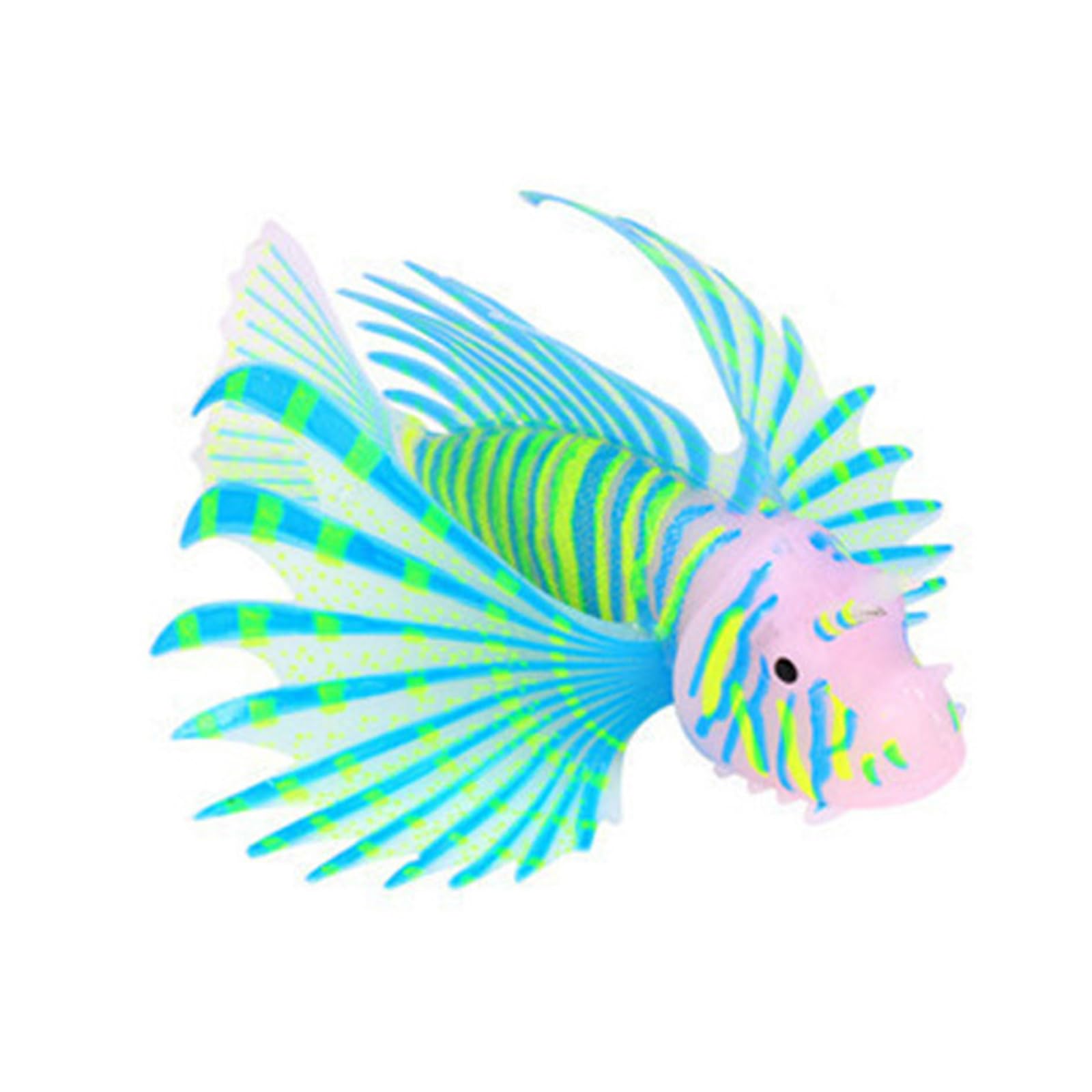 NEWFT Silicas Artificial Luminously Aquariums Tanks Ornaments Glowing in Dark Underwaters Decorate Landscape