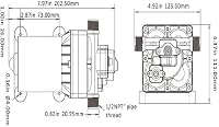 LightEU 12V Nyomáspumpa -11.3l/3,8bar Vízszivattyú Hajókhoz, Lakókocsikhoz, Kempingezéshez - Automatikus Indítás/Leállítás, Túlmelegedés  5