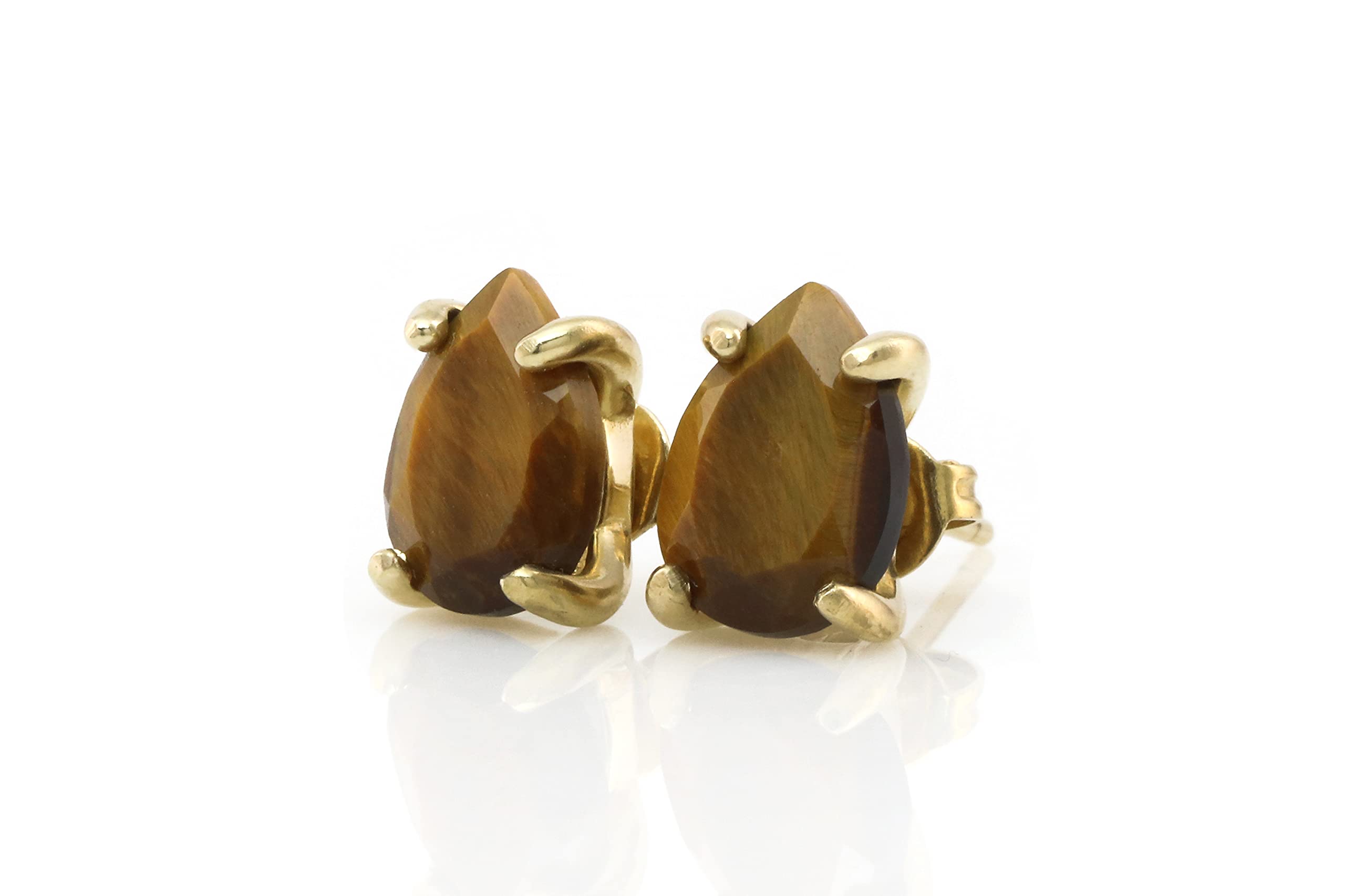 Delicati Orecchini Occhio di Tigre - Gioielli Personalizzati, Orecchini Moda per Donne - Orecchini per Tutti i Giorni - Regalo Gioielli Personalizzati per Sposa, Moglie, Compleanno, Festa della Mamma