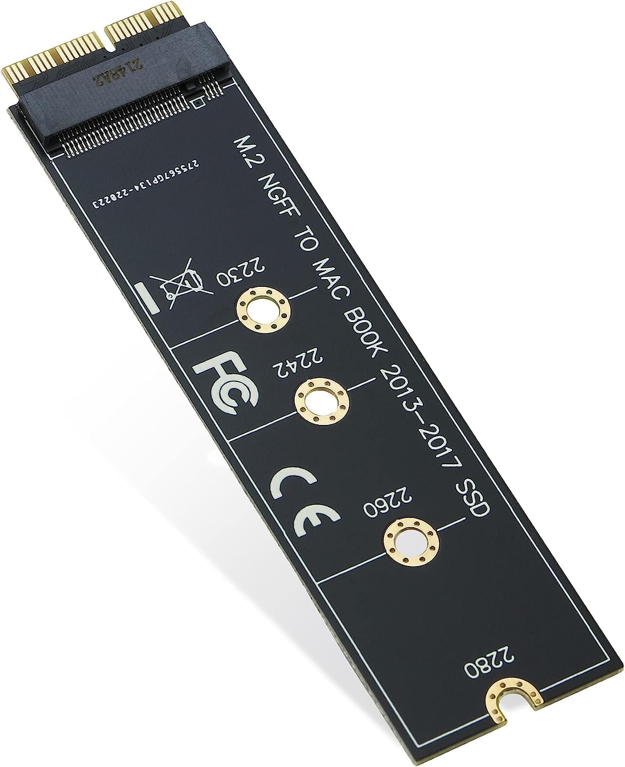 m.2 nvme ssd convert adapter card for makbook air pro retina (year 2013-2017), nvme/ahci ssd upgraded kit for a1465 a1466 a1398 a1502.
