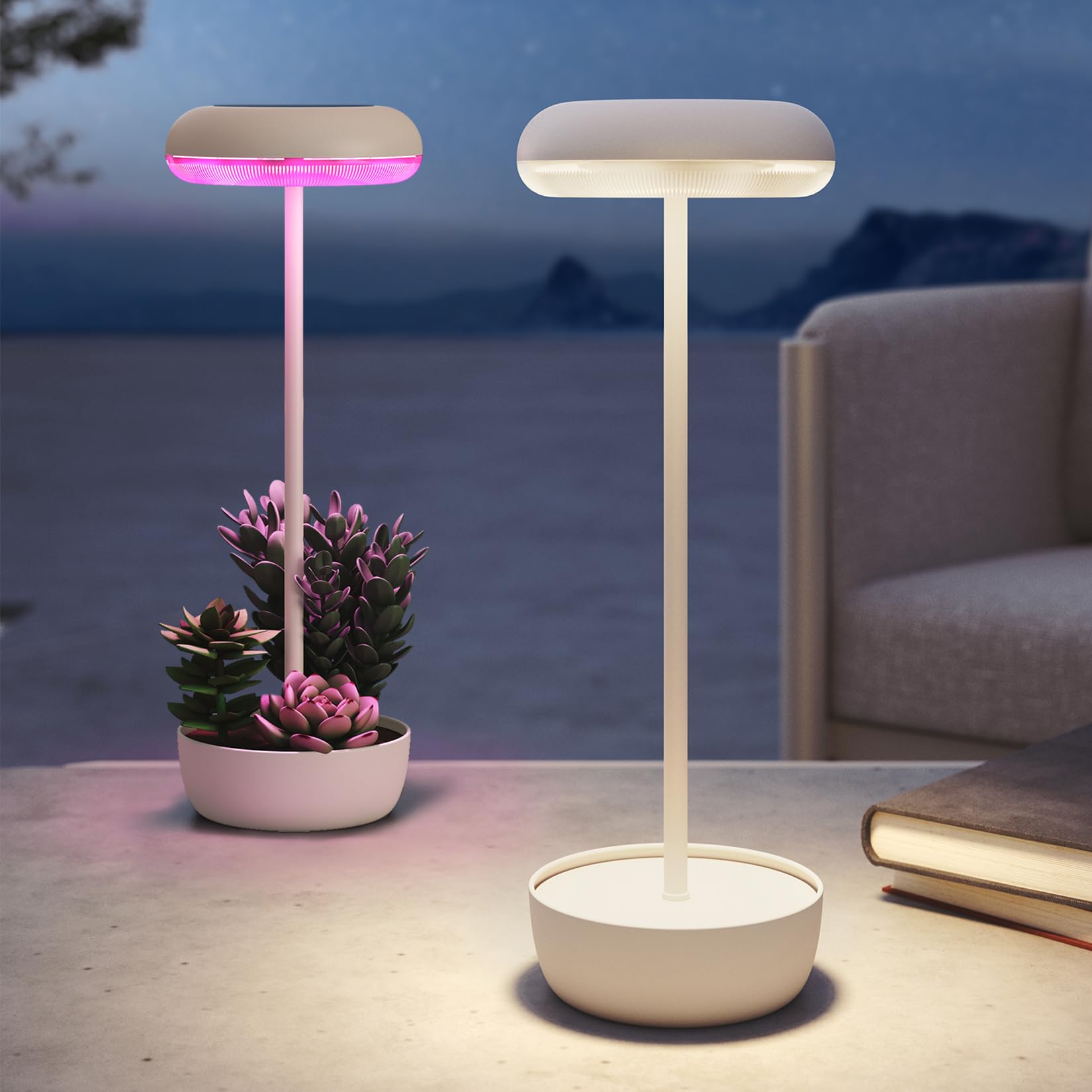 Solar Power Outdoor Tables Solar-Powered Outdoor Table Lamp (2