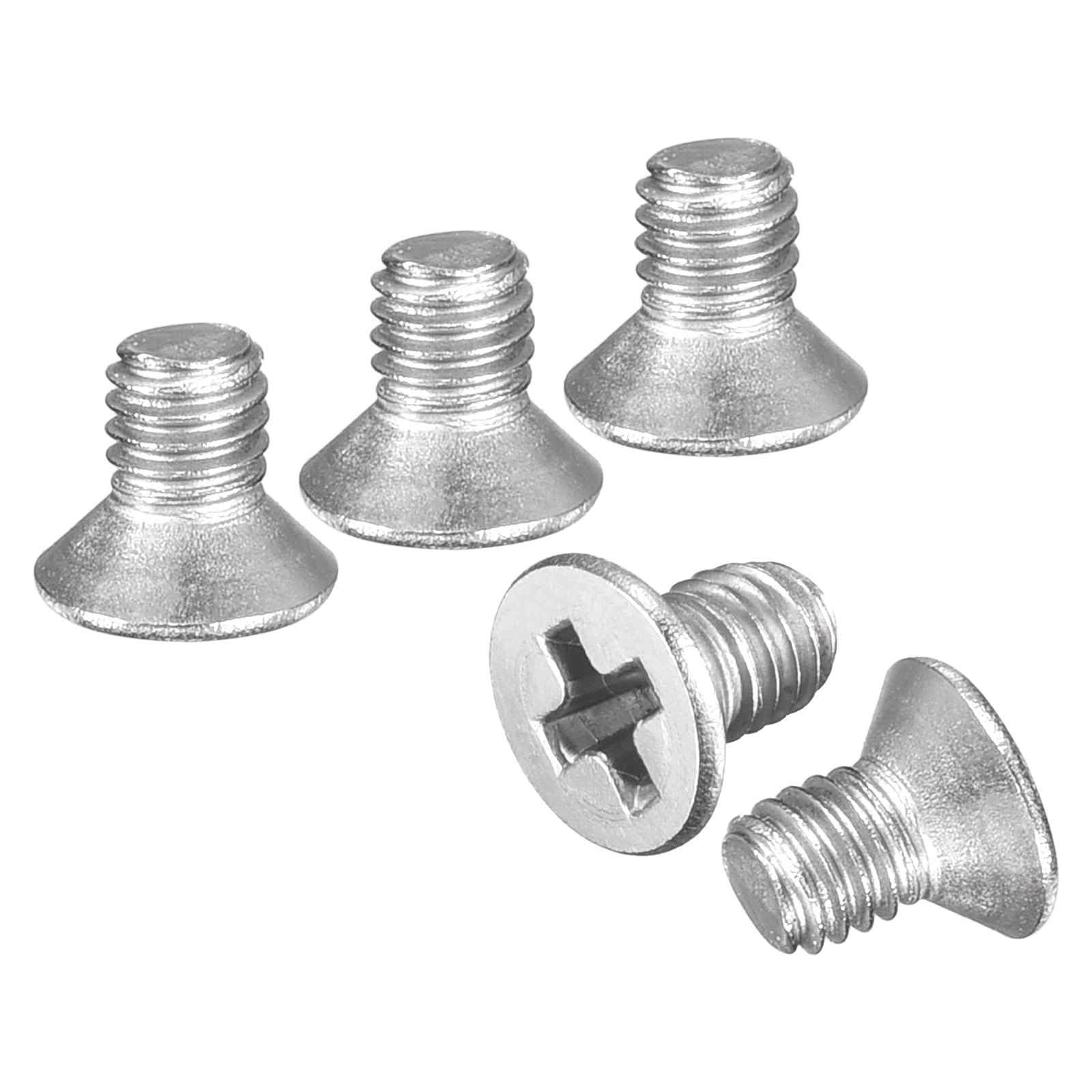 DTGN M2-0.4x3 Flat Head Machine Screws - 200PCS - Good for Electronics and Machinery - 304 Stainless Steel Phillips Countersunk Micro Metric Machine Screw Bolts- Silver