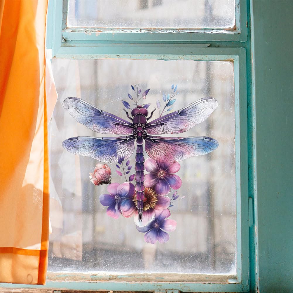 Peacoblue Rub on Transfer Decals for Furniture Crafts Decor Dragonfly 6"x12" - Image 4