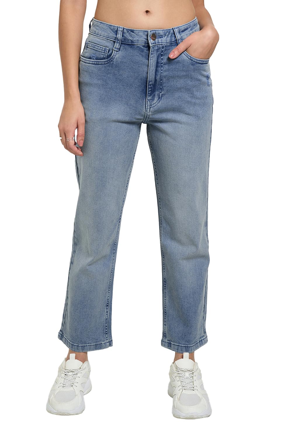 s f jeans co aware SF Jeans by Pantaloons Women's Slim Jeans (SS25WWSFJEN00089N24A39_Light Blue-picture-12