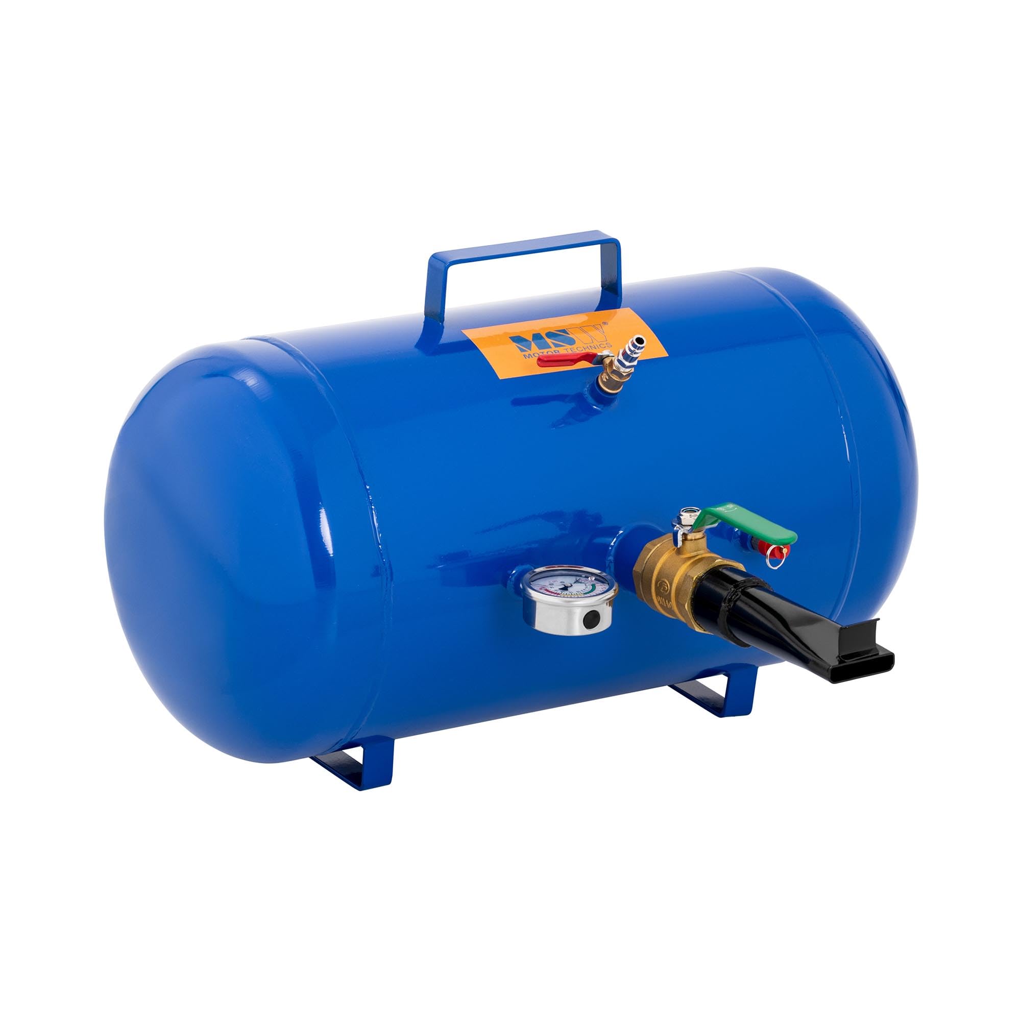 MSW Booster Para Neumáticos Balón De Inflado Rápido MSW-TY-2 (Hierro con revestimiento de polvo, Capacidad: 38,5 L, Presión: 6-8 bar)