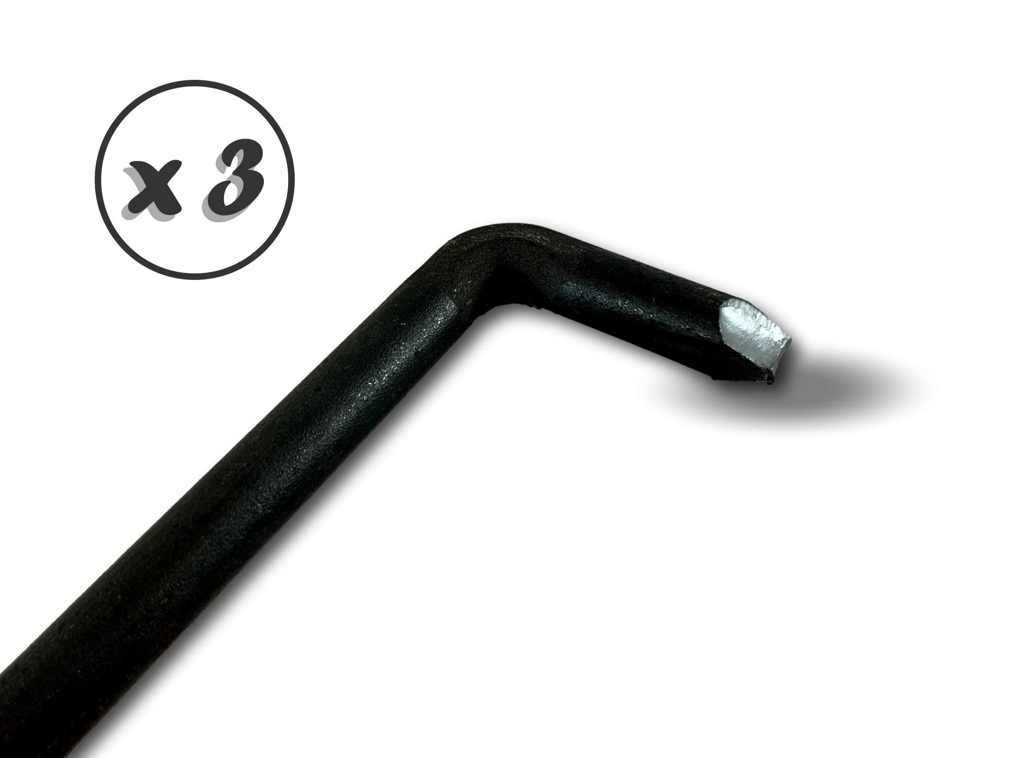 Herbata mieszadła model stali kutej 66 cm | Zestaw 3 sztuk | Akcesoria do pielęgnacji pieca na drewno grill kocioł kominkowy | Do węgla drzewnego | Ogień podnieś ożywienie | Kibros CHTISO66x3