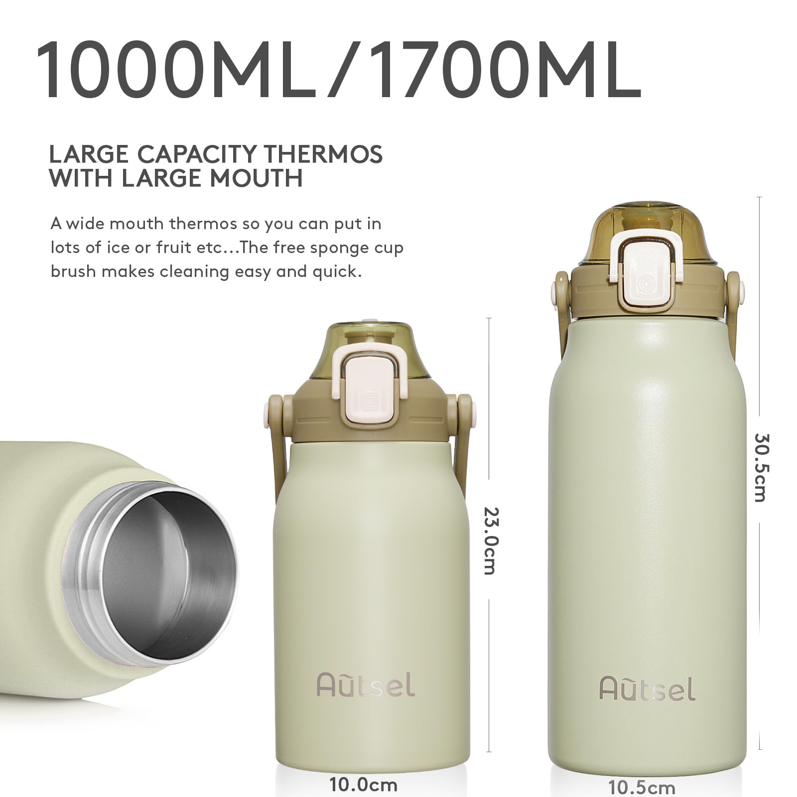 Water Bottle 1Ã‚ Litre Aluminium/, German Armed Forces Bottle Travel Bottle + Fabric + Drinking Cup Cooking Holder Bag Army Green/Camouflage Ganzoo by Ganzoo