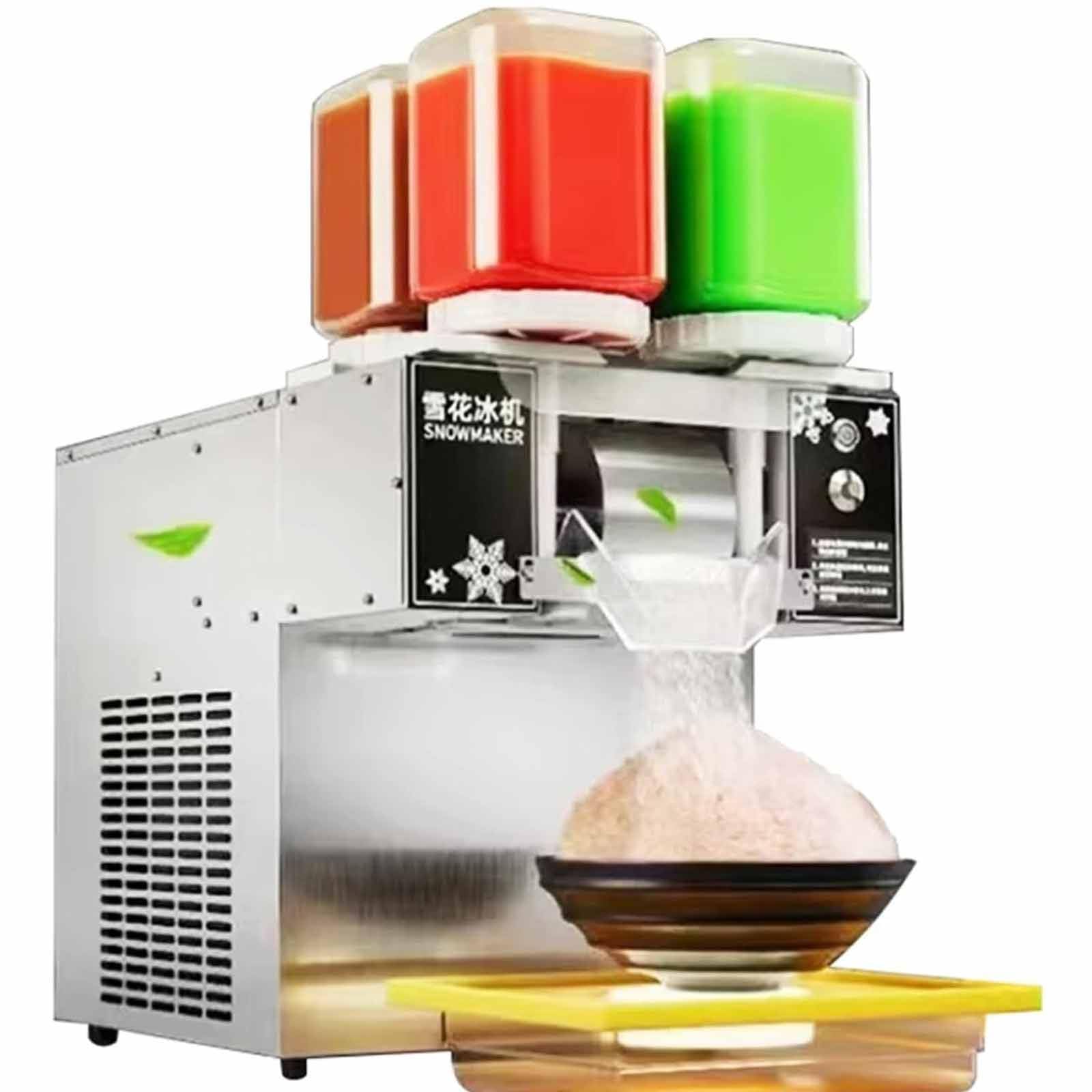 XNZJHPP Portable Shaved Ice Machine - Automatic Rapid Ice Maker for Home, Bar, Restaurant & Parties - Perfects for Summers Treats & Refreshing Desserts (750W)