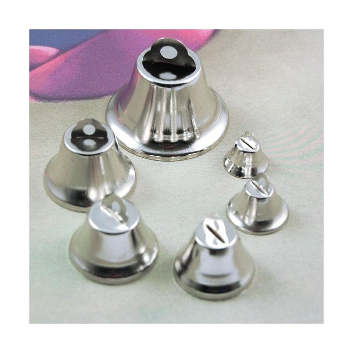 Cloches en métal vintage et carillons éoliens argentés décoratifs NOBRIM