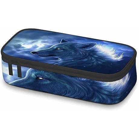 Wolf School Supplies: Galaxy Pencil Case for Kids and Adults