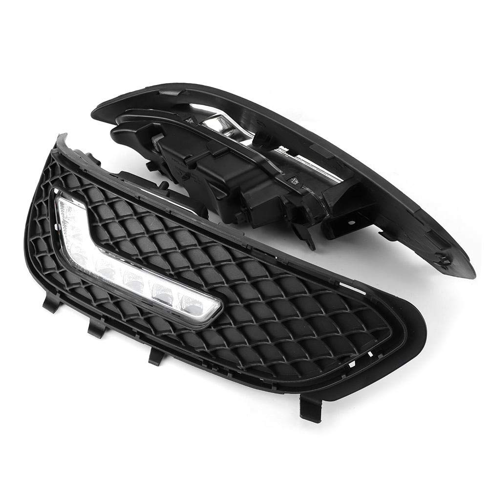 Luz de circulación diurna-Duokon 1 par de luces de circulación diurna, luz de conducción LED DRL en forma de L para E-Class W212 E180 E200 E260 E320 E400 2009-2010