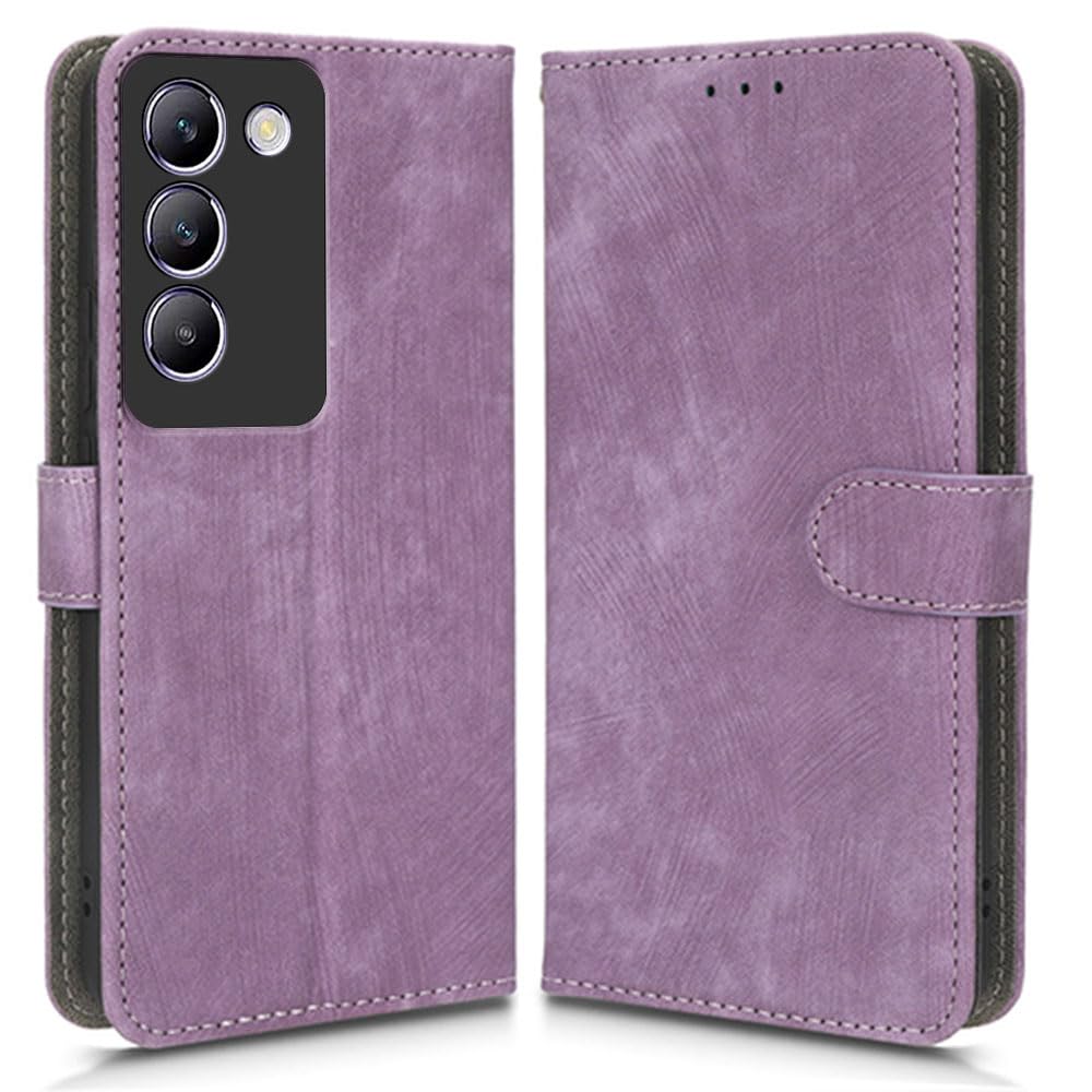 Custodia Compatibile con vivo V40 SE 5G, Blocco RFID Copertura Protettiva Pelle Magnetica Flip Cover Antishock Slot Carte e Supporto