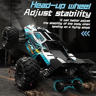 X-Verse SG116 MAX 1/16 Brushless RC Cars for Adults Fast 50 mph, RC Trucks 4X4 Offroad Waterproof, 4WD High Speed Drift RC Car, All Terrain RC Truggy (3 Battery)