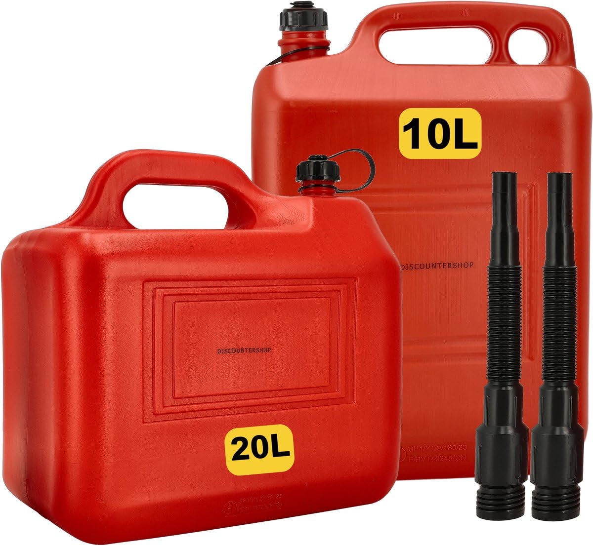 Jerrycan de carburant rouge pour voyages en pick-up et camping-car