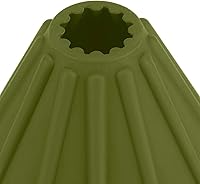 Vista 3 de Gotero de café, filtro de café de silicona reutilizable, filtro de cono plegable para el hogar, camping, mochilero, viajes (verde)