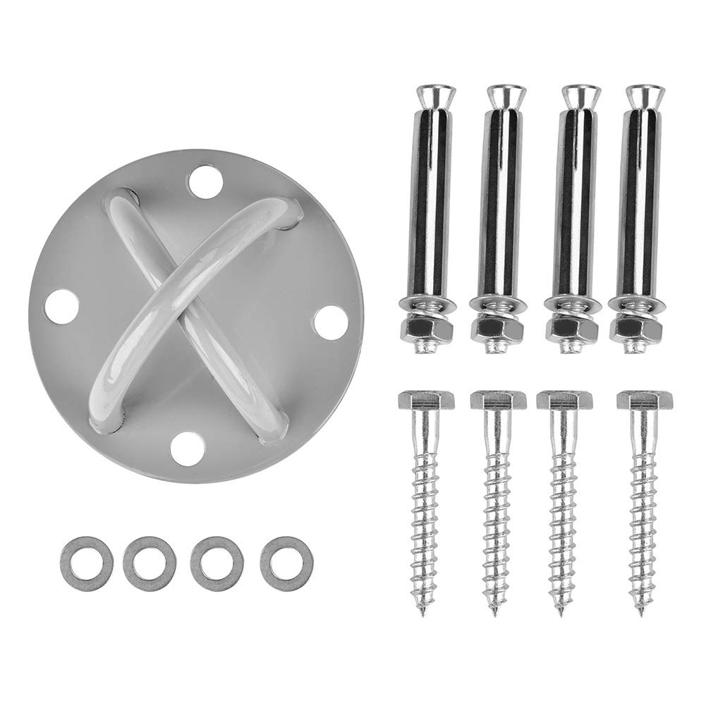 Metal Ceiling Anchor Plate Mount Suitable for Yoga Lovers to Do Air Yoga Metal Ceiling Anchor Plate for Aerial Yoga Hammock, Load Capacity: 1000kg/2200lbs