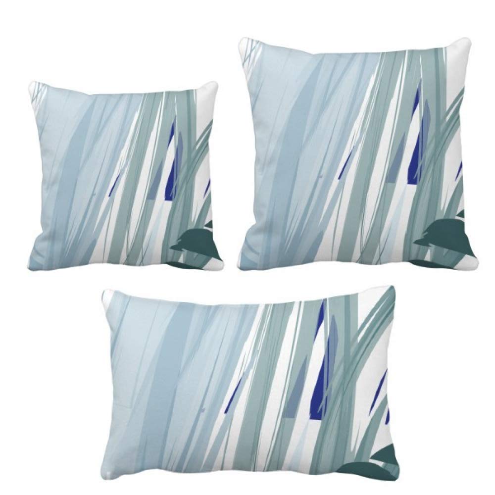 Plantes art tendance légère résumé coussins avec insert décoration sofa salon moderne