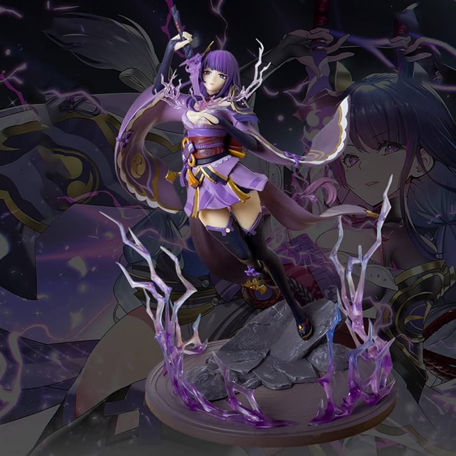 原神 戦場の英姿 稲妻編 シークレット 雷神像 美品 シークレット]七天神像-雷】原神 戦場の英姿 トレーディング