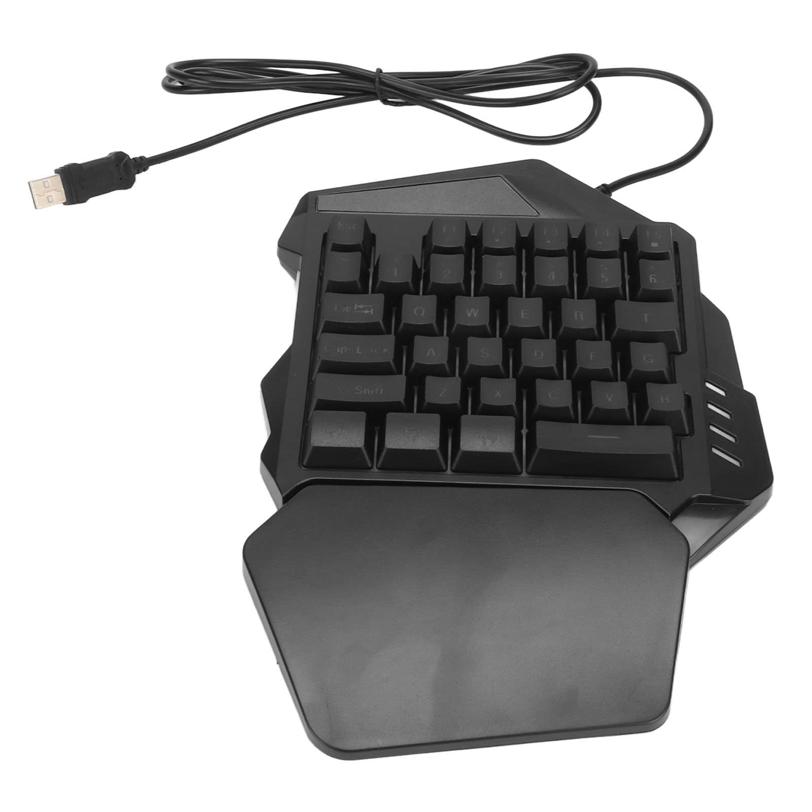 Tastiera da Gioco a Una Mano, Retroilluminazione RGB, 35 Tasti Ergonomici Mini Tastiera Meccanica, Keypad Portatile per FPS MMORPG, Cablata