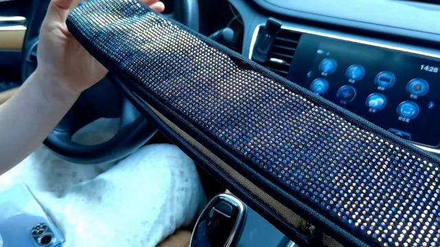 URAQT Coprivolanti per Auto, Coprivolante Universale 36-38 cm, Coprivolante Auto
