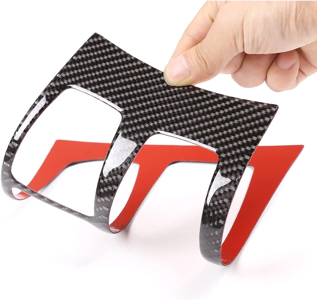 Fit for BMW X5 X6 E70 E71 2008-2013 Central Gear Shift Panel Decorative Sticker, Real Carbon Fiber Interior Protection Accessories 1pc (Style B (RHD))