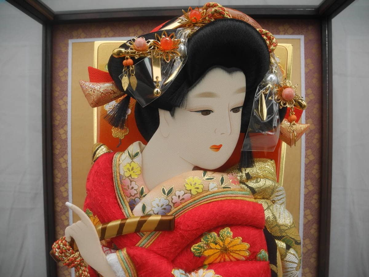 Amazon | ◎半額以下 初正月羽子板・本仕立て押絵、黒檀ケース