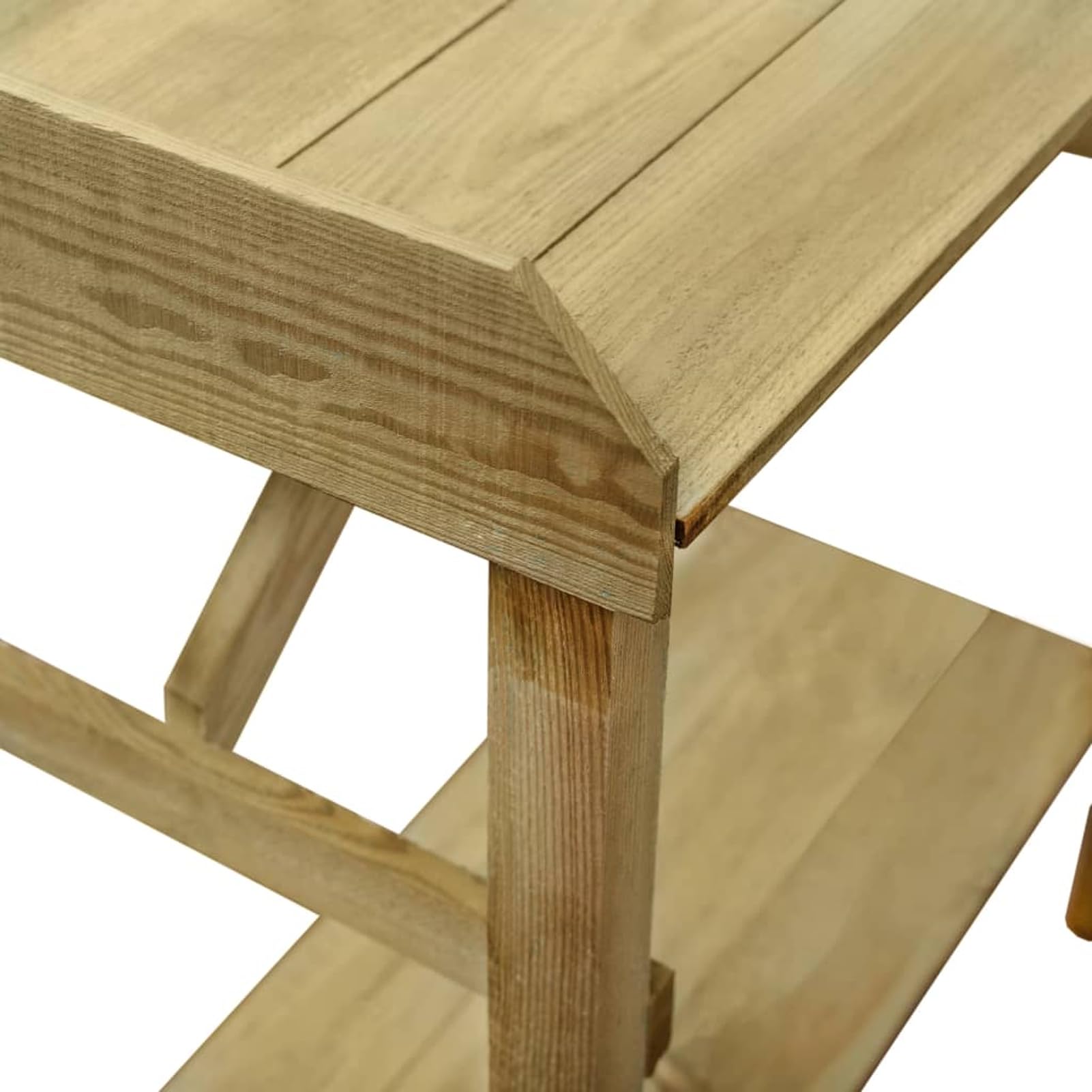 Fasba Mesa Jardinera de Madera Maciza con Estantes para Decoración de Exteriores y Almacenamiento Modelo FCLRZJ-45302ES