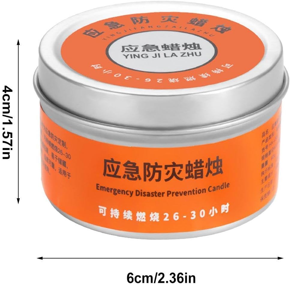 Home Power Failure Candle | Stable Brightness Clean - Long Burning Survival Candles,for Hiking Travel Adventure Backpacking Power Failure