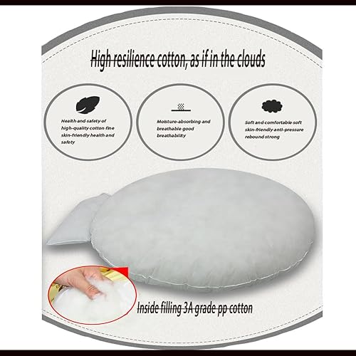 Miniatura 6 de Cojín de repuesto para silla de huevo, cojín de silla colgante con lazos, cojines para colgar silla de huevo, cojín de silla, para jardín, cesta