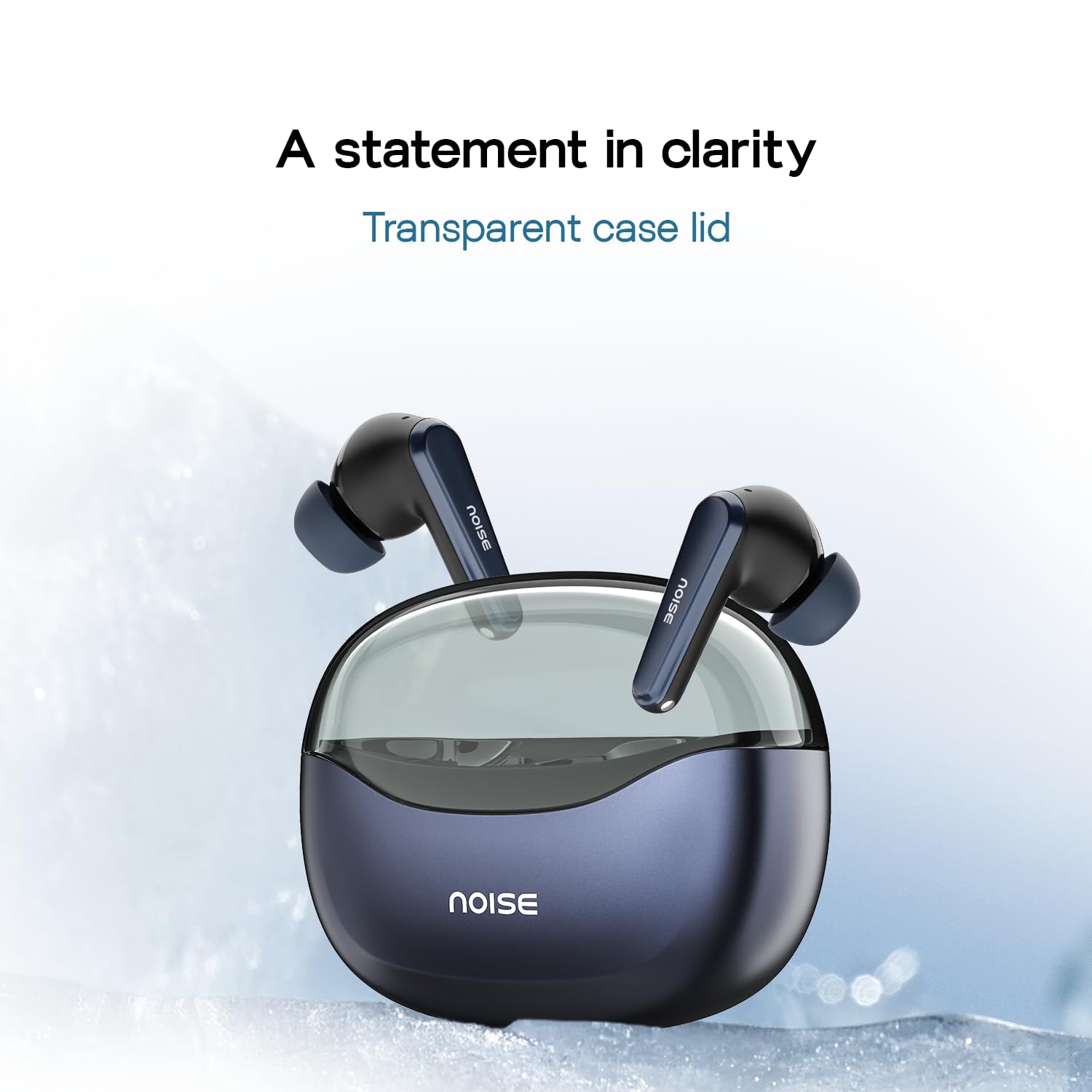 Noise Buds VS601 Wireless Earbuds, Bluetooth Earbuds with 50H Playtime, Quad Mic ENC for Clear Calls, 10mm Drivers, Dual Device Pairing, Transparent Case Design, Deep Bass, BT v5.3 (Cobalt Blue) — Amazon image 4