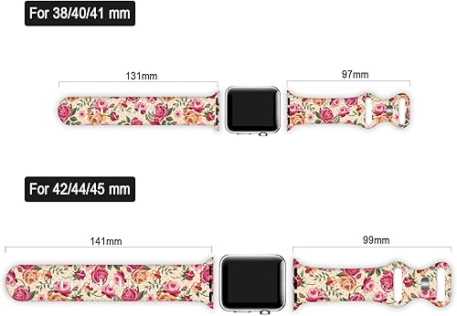 Miniatura 59 de Watch Band Compatible with Apple Watch 38mm 40mm 41mm 42mm 44mm 45mm for Women Men Sport Silicone Wristbands Strap for IWatch Series 7 6 5 4 3 2 1