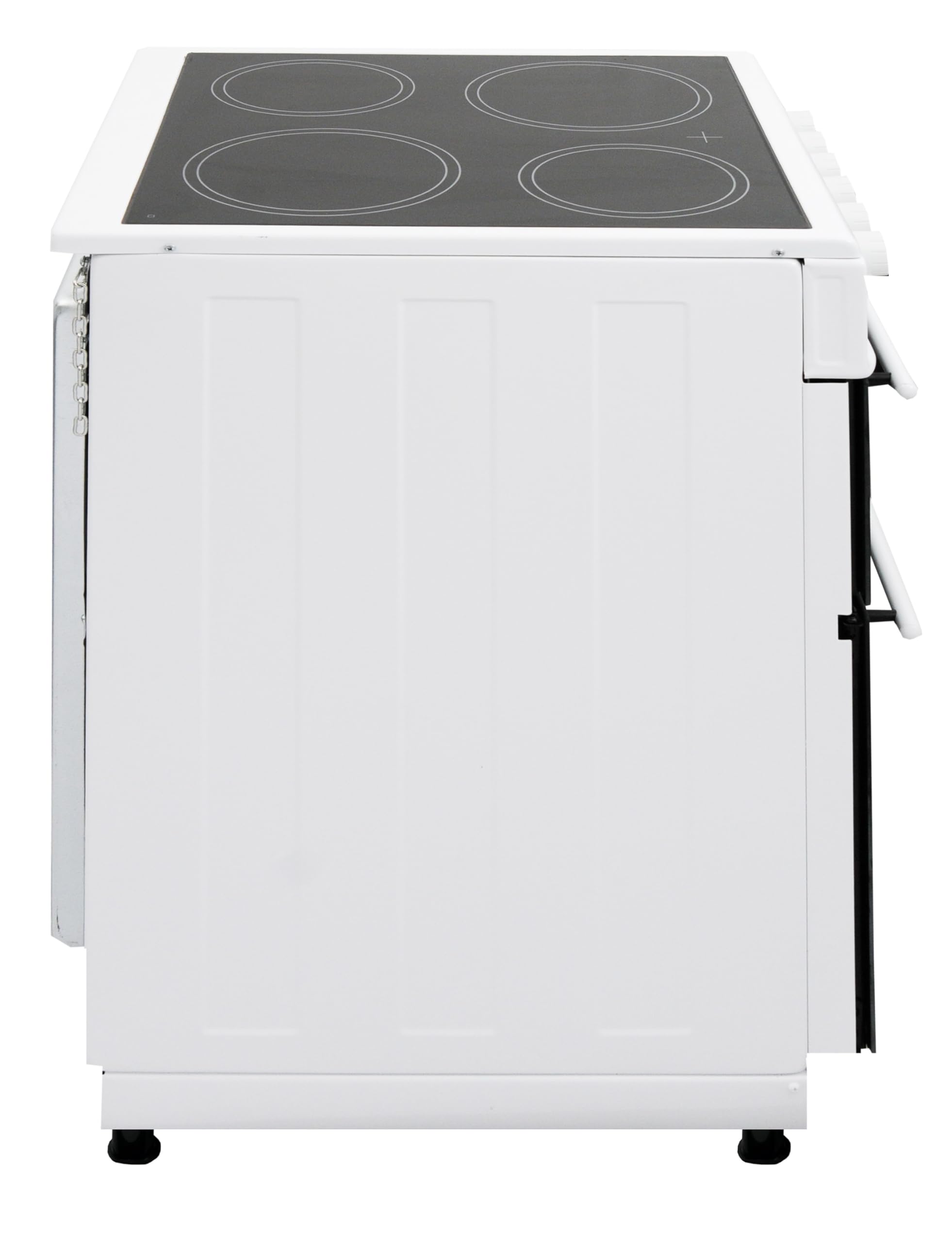BlueFlame KCF 2200.50 SMF 50 cm VitroCeramic Freestanding Electric Cooker With Double Cavity Oven - Turbo Fan - White — view 4