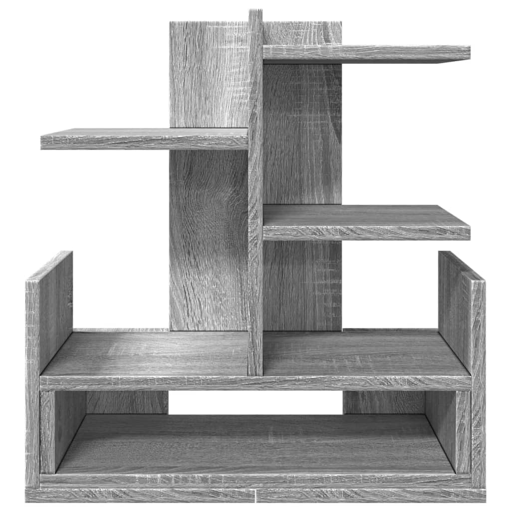 Organizer da scrivania, in legno Sonoma, 49 x 20 x 52,5 cm, con scomparto portaoggetti, portapenne, cartella per ufficio, casa e scuola, salvaspazio e organizzato