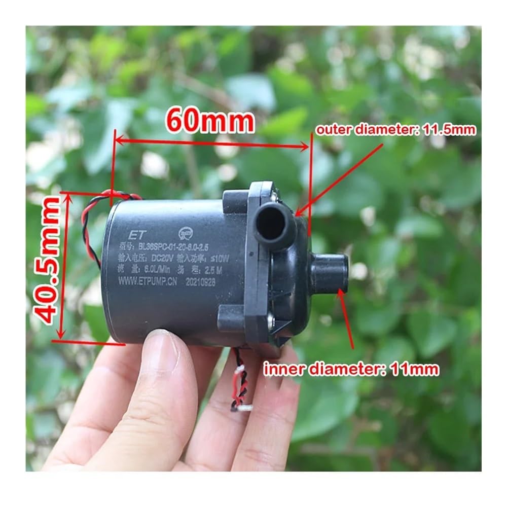 DC 12V-24V Submersible Pump10W Miniature Brushless Water Pump Centrifugal Pump Lift 2.5 Meters Flow Rate 6L/min Large Flow Pump