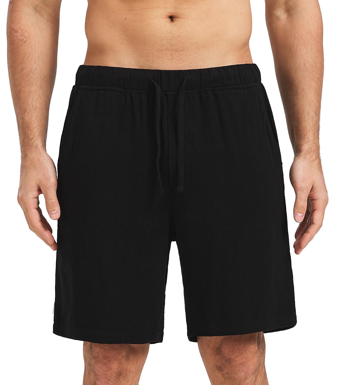 Zetieny Uomo Sportivi Pantaloncini Lino Pantaloncini Estivi Leggero Fitness Workout Shorts Pantaloni Casual da Uomo con Coulisse e Tasche